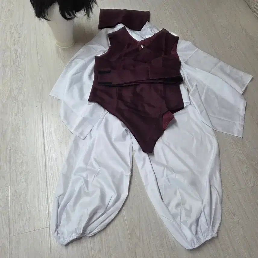 [BUNJANG] Jujutsu Kaisen Choso Cosplay Costume Set (Includes Wig) / 주술회전 - 쵸소우 코스프레 의상 (가발 포함)