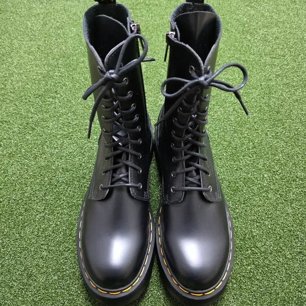 [BUNJANG] Dr. Martens 1460 Black Leather 10-Eye Boots / 닥터마틴 1460 블랙 가죽 워커 10홀