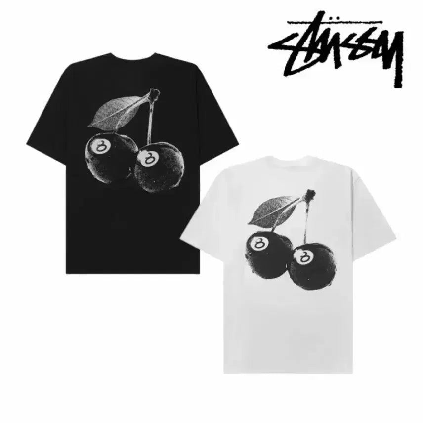 [BUNJANG] Stussy Cherry T-Shirt / 정품/새상품) 스투시 체리 반팔티 2컬러 남녀공용