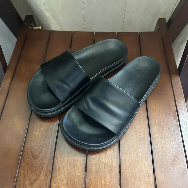 [BUNJANG] Alexander Wang Black Slippers / 알렉산더왕 올블랙 슬리퍼 230