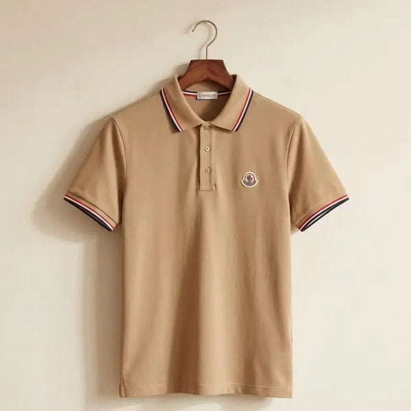 [BUNJANG] Moncler Polo T-Shirt Beige / 몽클레어 카라티 베이지