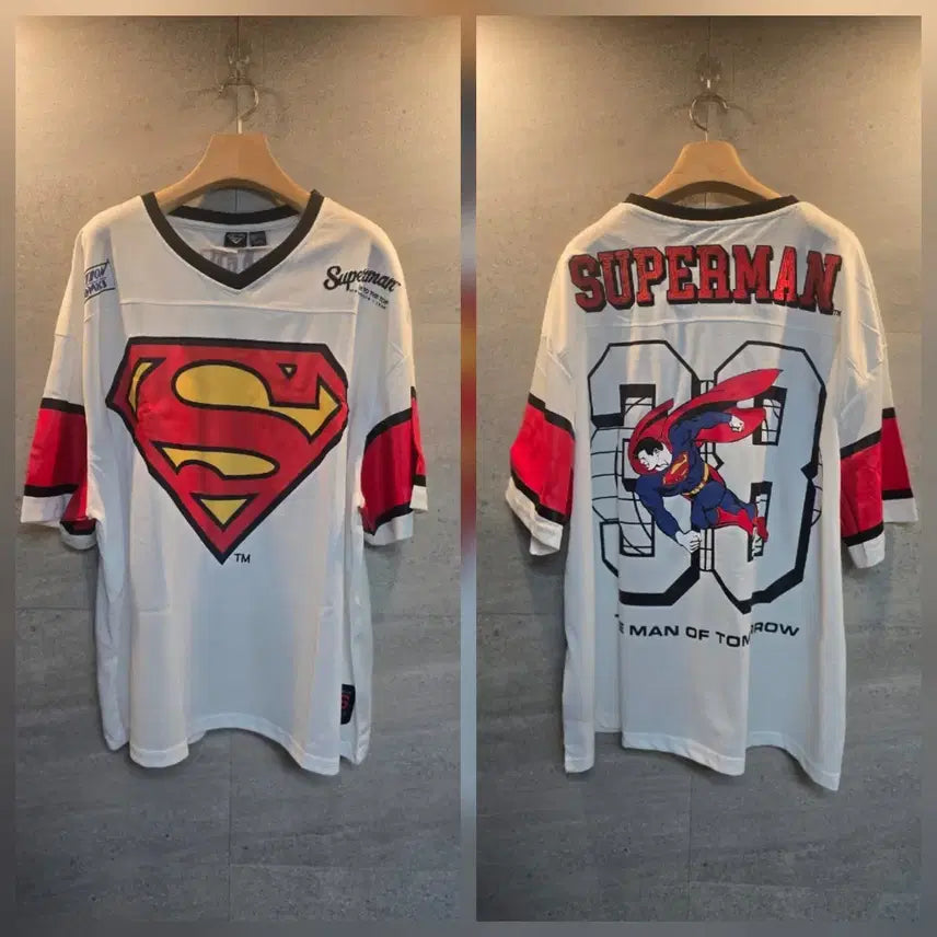 [BUNJANG] Superman Action Comics Jersey T-Shirt / 슈퍼맨. 정품. 액션 코믹스. 져지 반팔티.