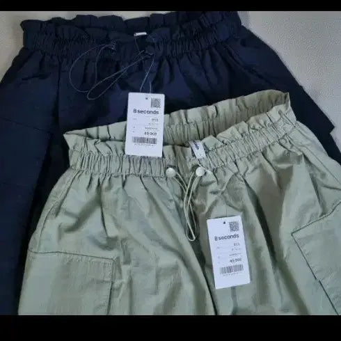 [BUNJANG] 8seconds Cargo Mini Skirt Set Navy/Green Size S / (새상품) 에잇세컨즈 카고 미니스커트 네이비/그린 일괄 S사이즈