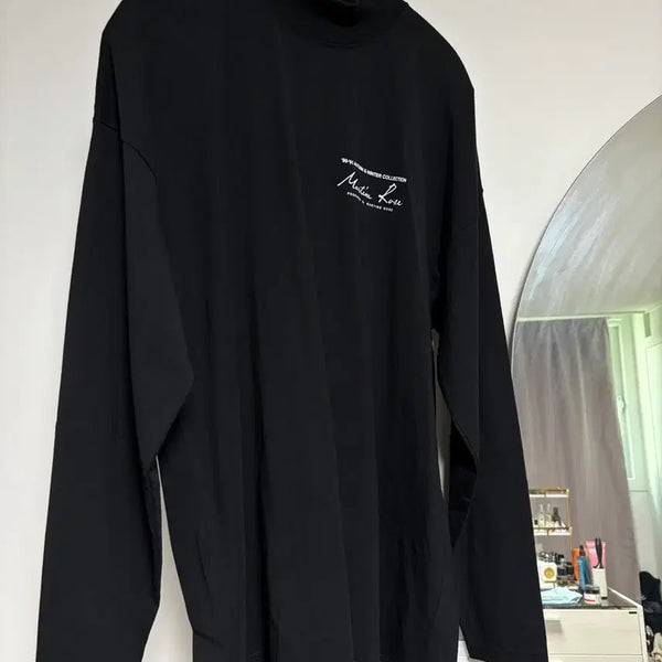 [BUNJANG] Martine Rose Long Sleeve Black Embroidered Logo / 마틴로즈 롱슬리브