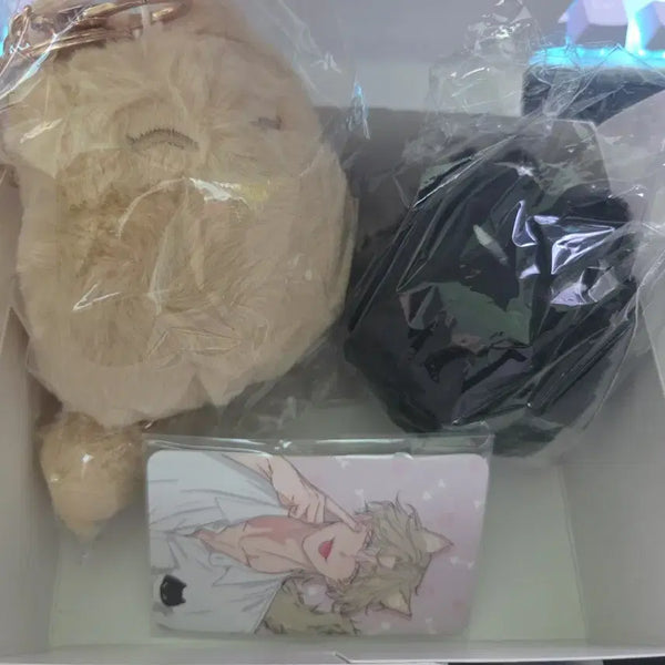 [BUNJANG] Water Edge Night Cat Plush Keychain / 물가의 밤 물가냥이 인형 키링