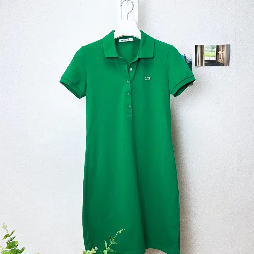 [BUNJANG] Lacoste Short Sleeve Pique Polo Dress Size 90 / 라코스테 반팔 카라원피스 90
