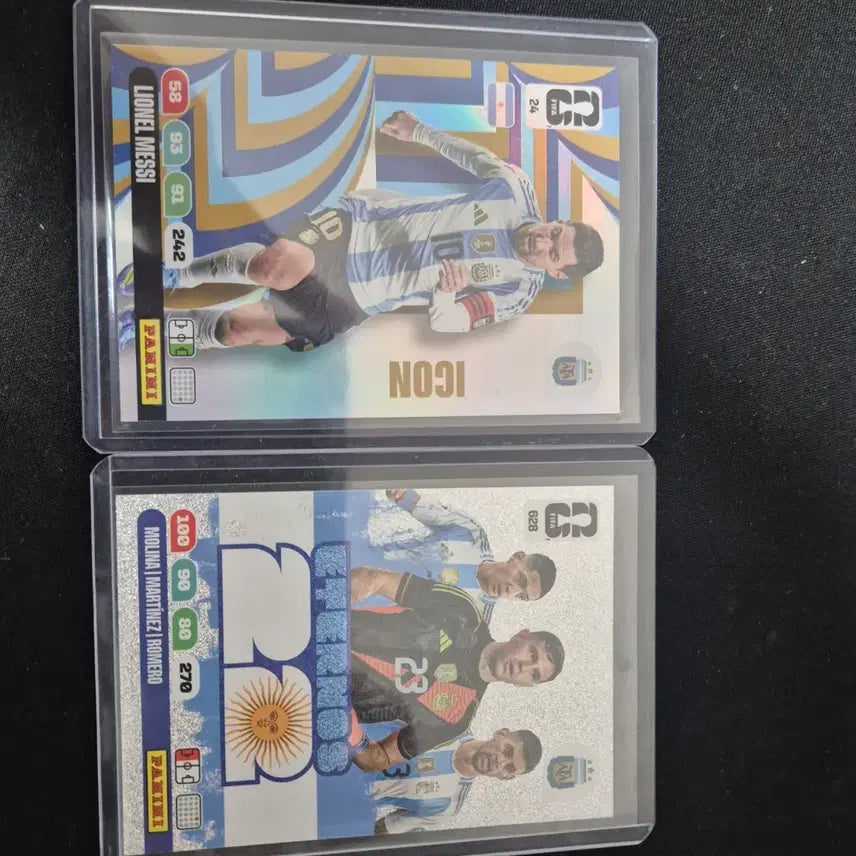 [BUNJANG] Panini FIFA 24 Messi Icon Card & Martinez Romero Card / 파니니 FIFA 24 메시 아이콘 카드 / 파니니 FIFA 24 마르티네즈 로메로 카드