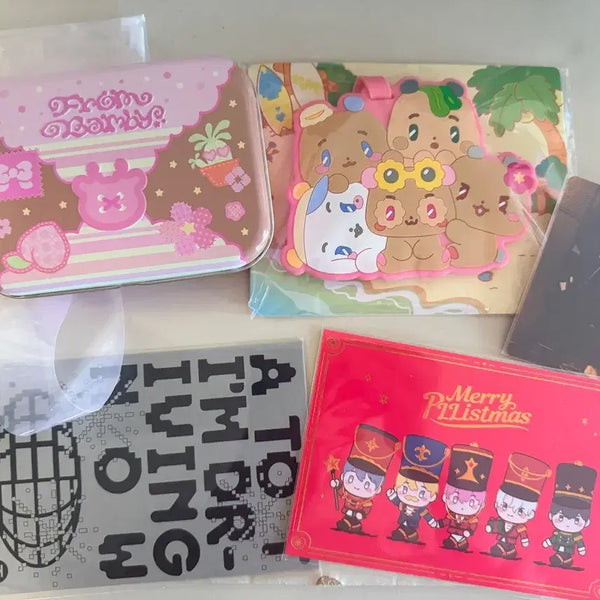 [BUNJANG] PLAVE Lucky Draw, Bambi Cookie Case, Luggage Tag, Postcard Set / 플레이브 십카페럭드, 밤비쿠키케이스, 러기지택 , 엽서 판매해요