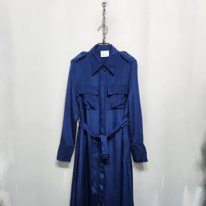 [BUNJANG] Aboavo 95% Silk Shirt Dress / 아보아보 실크95% 셔츠형원피스