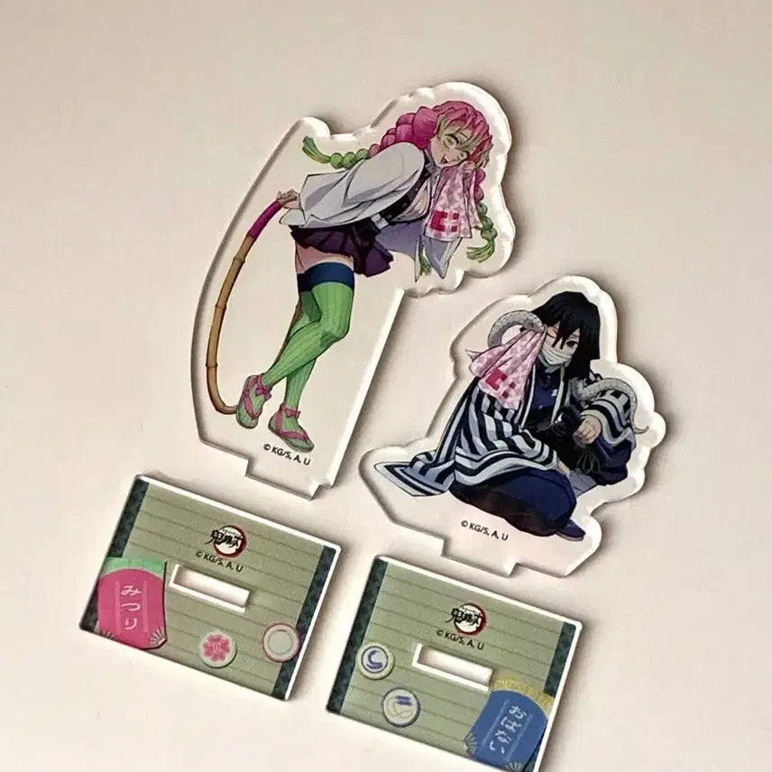 [BUNJANG] Demon Slayer Matsukiyo Cocokara Fine Acrylic Stand Kanroji Mitsuri & Iguro Obanai Bundle Set / 귀멸의 칼날 마츠키요 코코카라파인 아크릴 칸로지 미츠리 이구로 오바나이 일괄