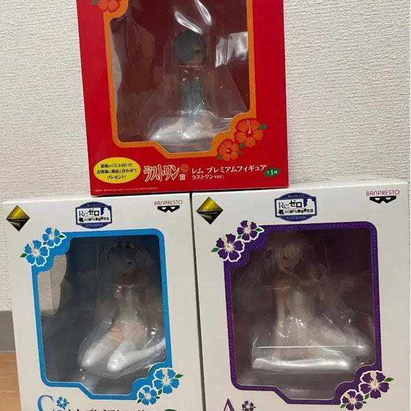 [BUNJANG] Re:Zero Ichiban Kuji Premium Figure Emilia & Ram Bundle Set (A Prize, C Prize, Last One Prize) / 리제로 프리미엄 제일복권 A 에밀리아 C 렘 라스트원상 렘 일괄