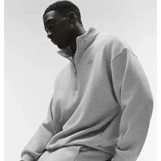 [BUNJANG] ALO Half Zip-Up Sweatshirt (S) / 알로 하프집업 s