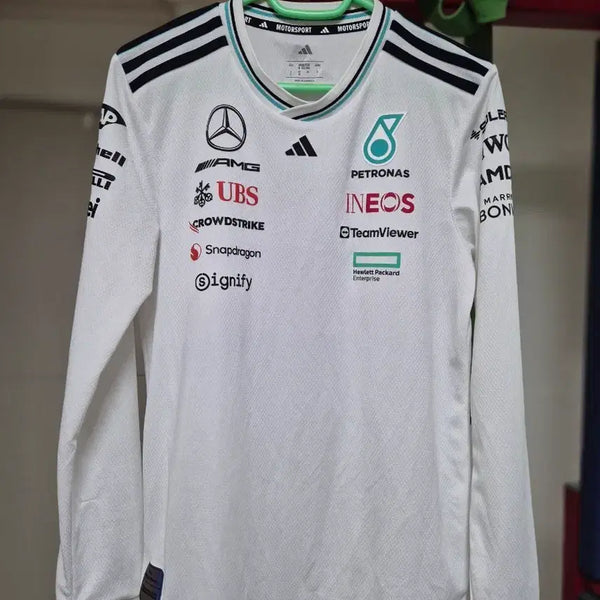 [BUNJANG] Adidas Mercedes-AMG F1 Authentic Long Sleeve Jersey M / 아디다스 메르세데스  amg f1 어센틱 긴팔