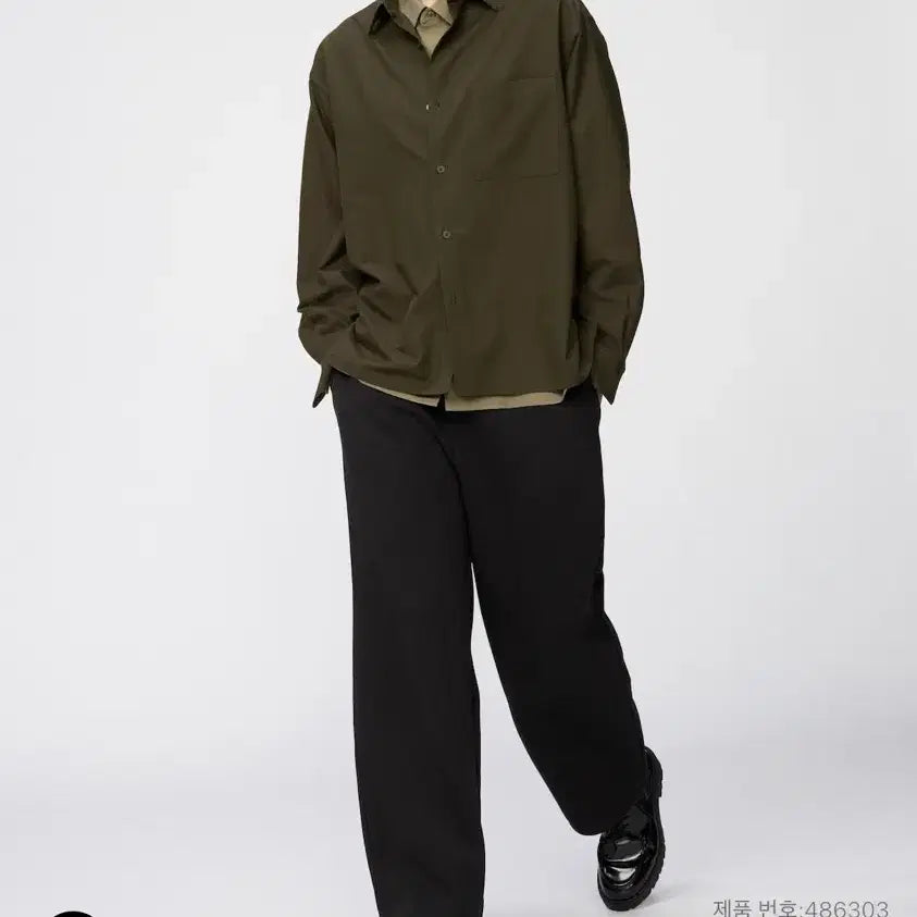 [BUNJANG] Uniqlo C Sweat Wide Pants XL Black / 유니클로 C 스웨트와이드팬츠 XL