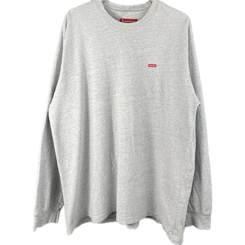 [BUNJANG] Supreme Small Box Logo Long Sleeve T-Shirt - L Grey / [L] 슈프림 스몰 박스 롱슬리브 티셔츠
