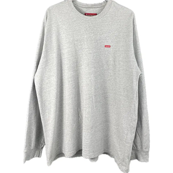 [BUNJANG] Supreme Small Box Logo Long Sleeve T-Shirt - L Grey / [L] 슈프림 스몰 박스 롱슬리브 티셔츠