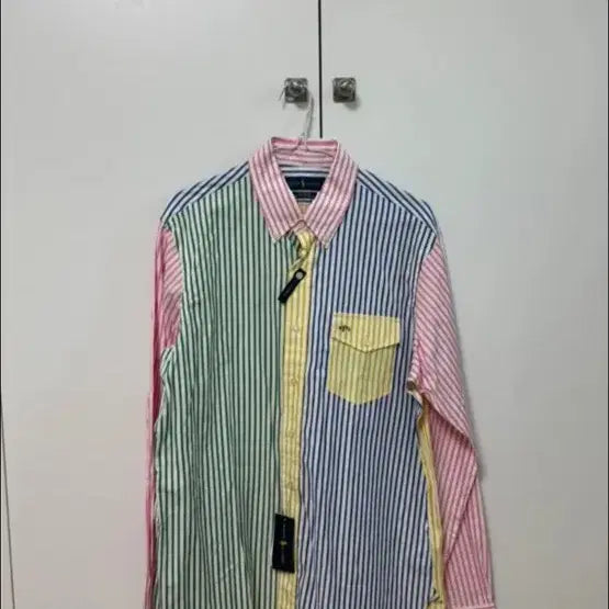[BUNJANG] Polo Multi-Check Stripe Shirt / 폴로 멀티체크 셔츠 새상품