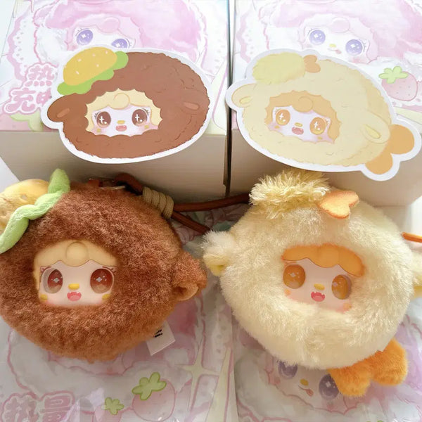 [BUNJANG] Yooki Mirror Brush & Doll Keychain Bundle Set / (일괄) Yooki 유키 거울빗 인형키링 세트