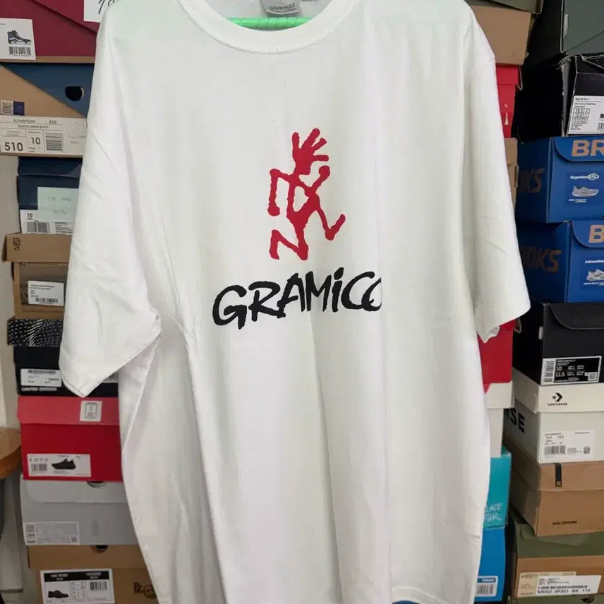 [BUNJANG] Gramicci Logo T-Shirt White XXL / [XXL]그라미치 로고 티셔츠 (화이트)