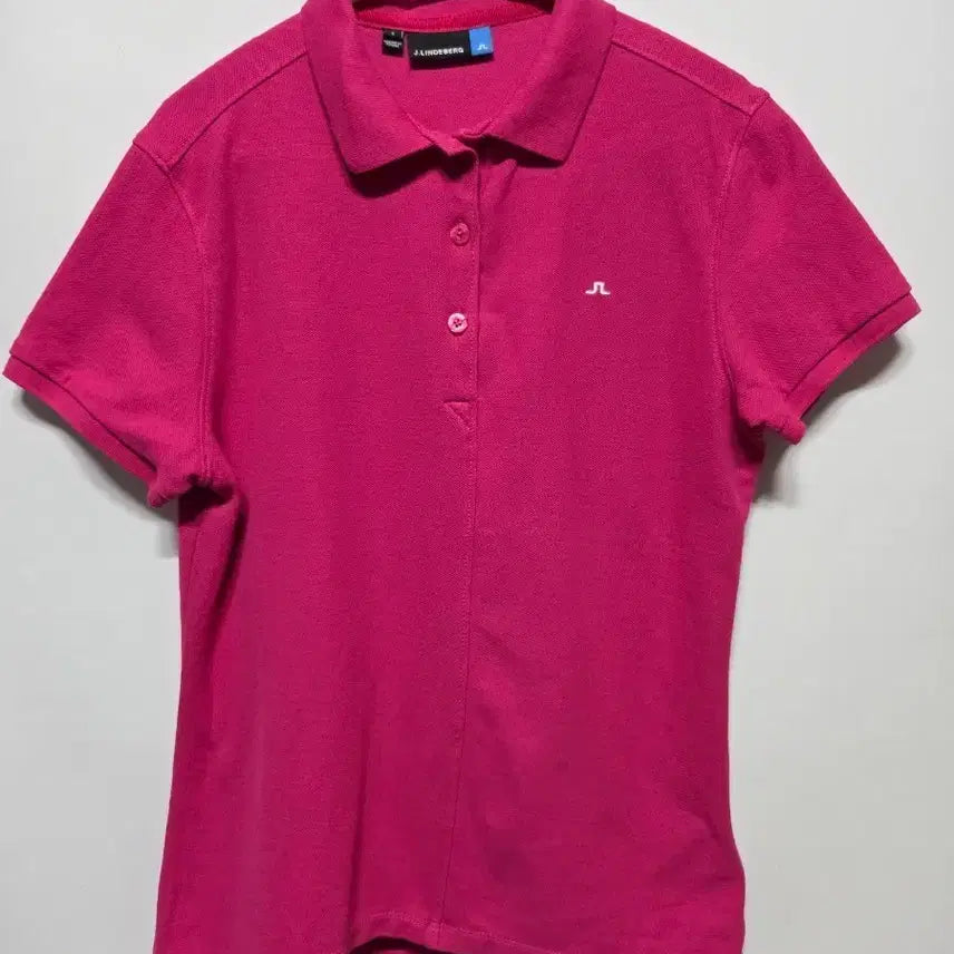 [BUNJANG] J.LINDEBERG Golf Short Sleeve Polo Shirt Pink / (S) 정품)   J.린드버그 골프 반팔 카라티 핑크