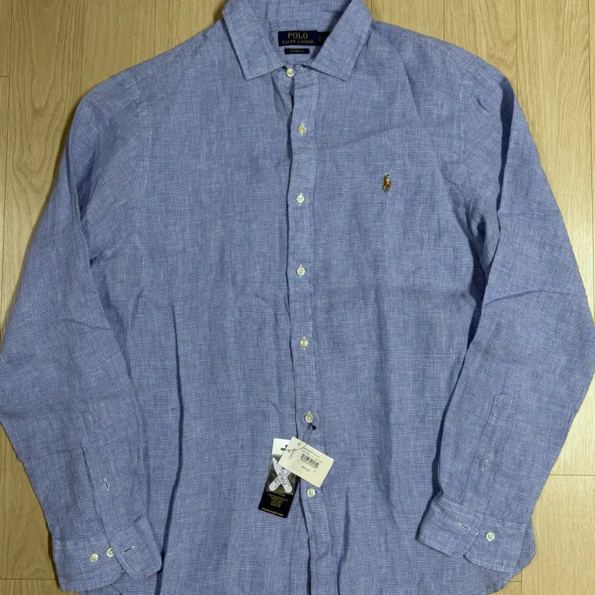 [BUNJANG] Polo Ralph Lauren Linen Long Sleeve Shirt Sky Blue L Size / [폴로 랄프로렌] 긴팔 린넨 셔츠 하늘색 L 사이즈