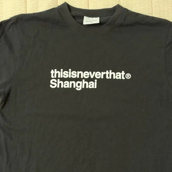 [BUNJANG] thisisneverthat Shanghai Short Sleeve T-Shirt Black / 디스이즈네버댓 상하이 반팔 티셔츠 블랙