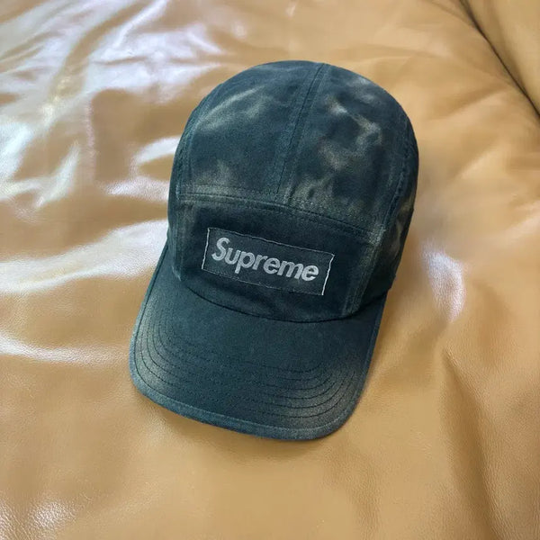 [BUNJANG] Supreme Overdyed S Logo Camp Cap Black / 슈프림 캠프캡 모자 박스로고 오버다이드 블랙