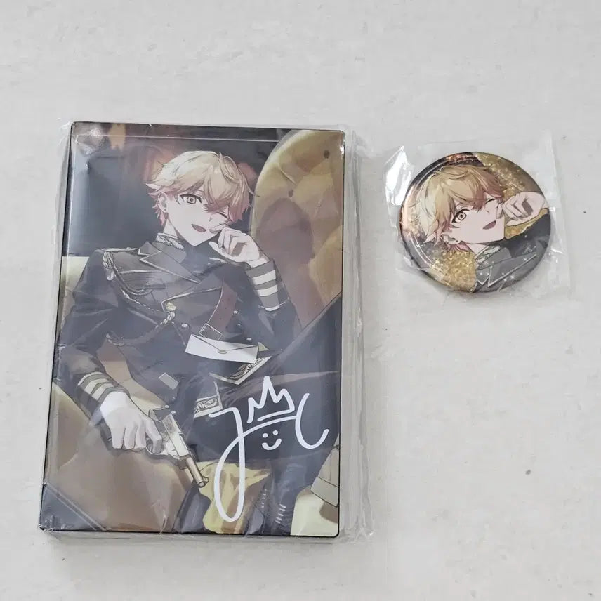 [BUNJANG] Shikufuni 2024 Mikoto Birthday Acrylic Block & Can Badge Bundle Set / 시쿠포니 2024 미코토 생일 아크릴 블럭 캔뱃지