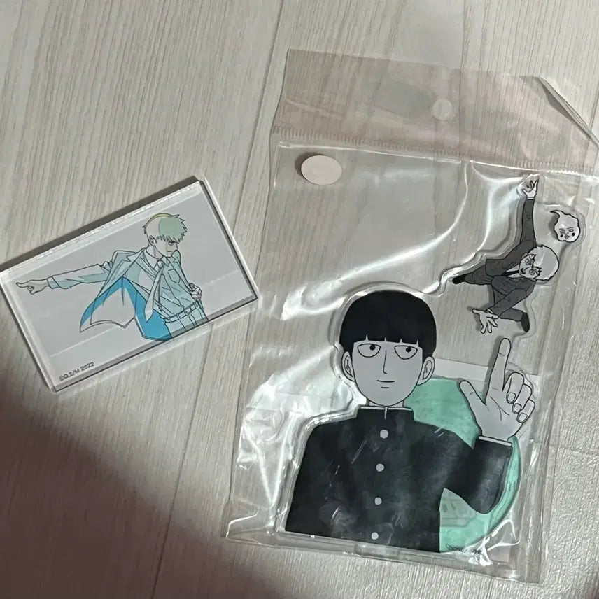 [BUNJANG] Mob Psycho 100 Exhibition Acrylic Stand & Block Bundle Set / 모브사이코 전시회 아크릴스탠드,아크릴블록 (일괄)