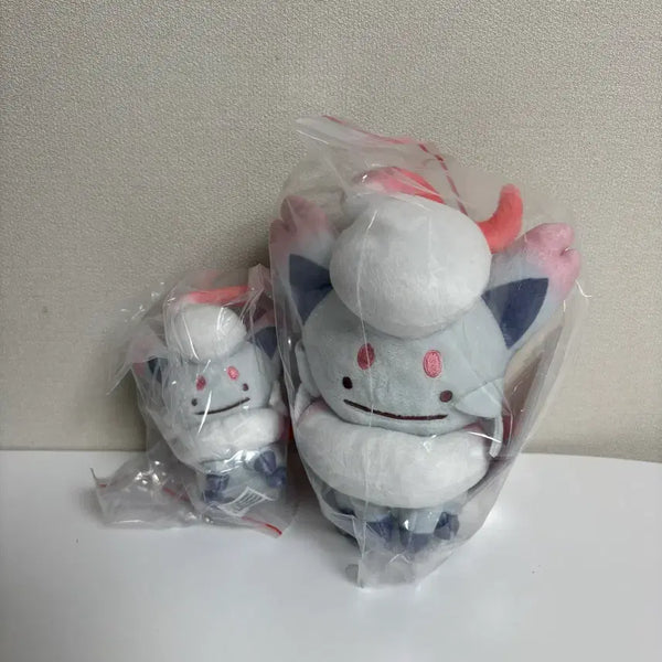 [BUNJANG] Pokemon Metamon & Hisuian Zoroark Plush Keychain Set / 변신 메타몽 히스이조로아+인형 키링 세트