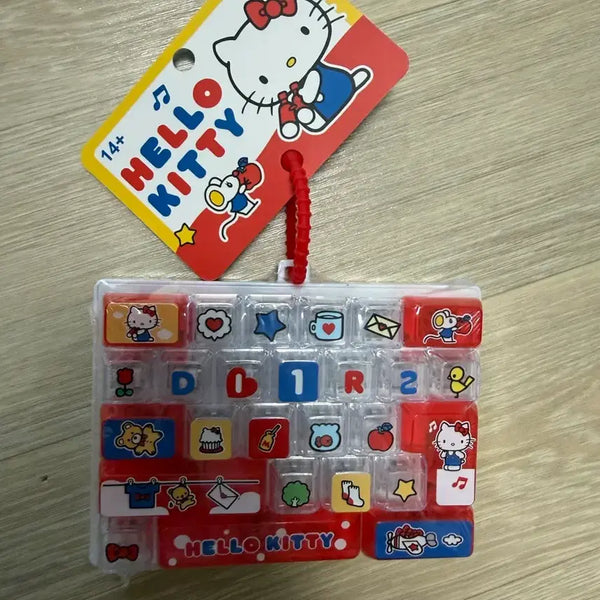 [BUNJANG] Sanrio Kitty Piano Keycap Charm / 산리오키캡 키티 피아노 키캡키링