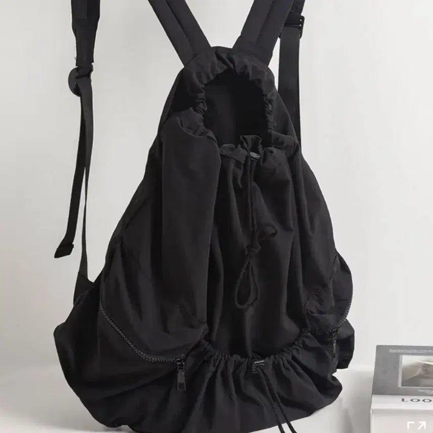 [BUNJANG] Nylon String Backpack / 나일론 스트링 백팩