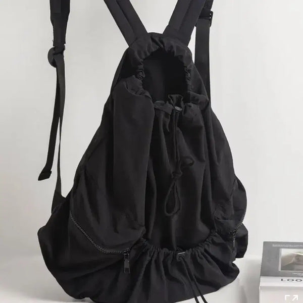 [BUNJANG] Nylon String Backpack / 나일론 스트링 백팩