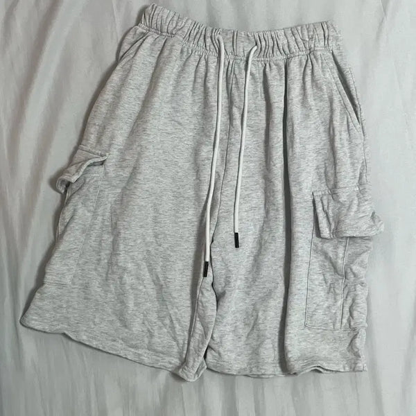 [BUNJANG] Bermuda Training Pants White / 버뮤다 트레이닝 팬츠 흰색