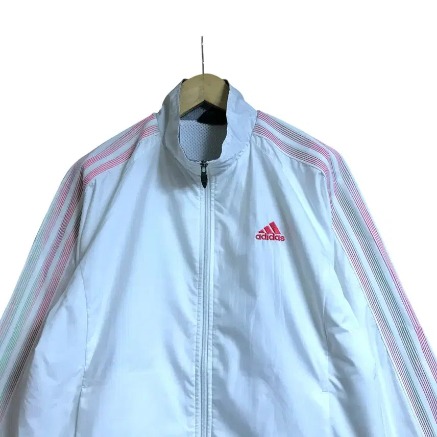 [BUNJANG] Adidas White Oversized Windbreaker Jacket / 아디다스 흰색 오버핏 바람막이