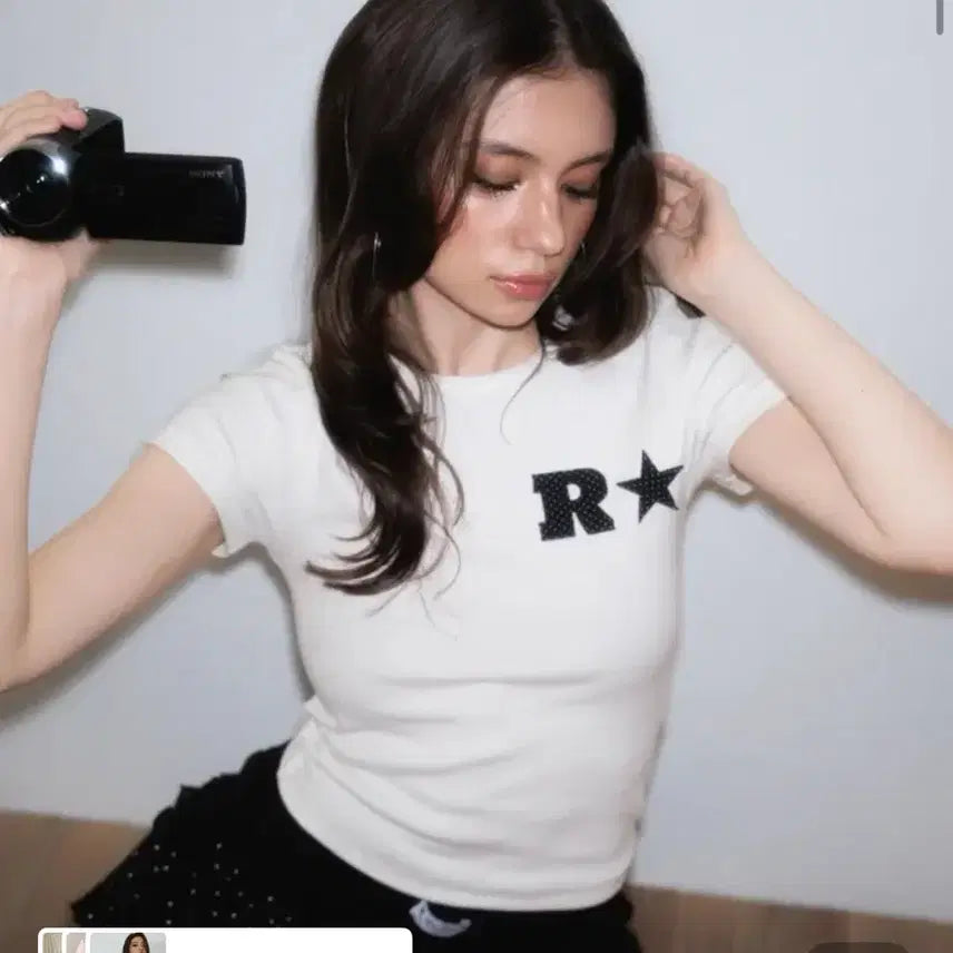[BUNJANG] Rosy Frans All Star Logo Short Sleeve T-Shirt / 로제프란츠 알 스타 로고 반팔 티셔츠