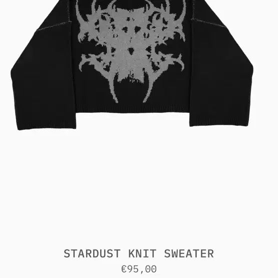 [BUNJANG] Society de Nobodies Stardust Knit (Black) / [희귀/품절] Society de Nobodies Stardust Knit (블랙)