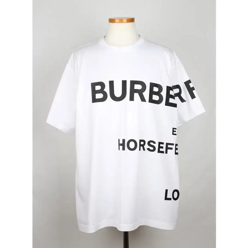 [BUNJANG] Burberry Horseferry Logo Short Sleeve T-Shirt White / [S급/당일배송] 버버리 호스페리 로고 반팔 티셔츠 M(95~100)