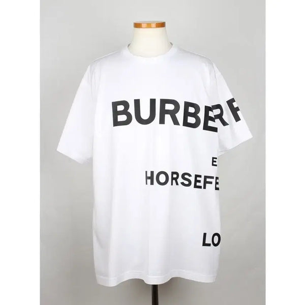 [BUNJANG] Burberry Horseferry Logo Short Sleeve T-Shirt White / [S급/당일배송] 버버리 호스페리 로고 반팔 티셔츠 M(95~100)