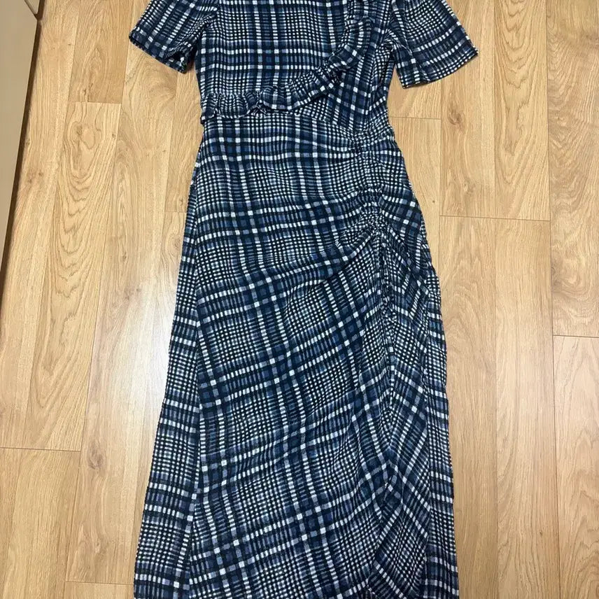[BUNJANG] Maje Style Check Pattern Long Dress / 마쥬 스타일 롱원피스
