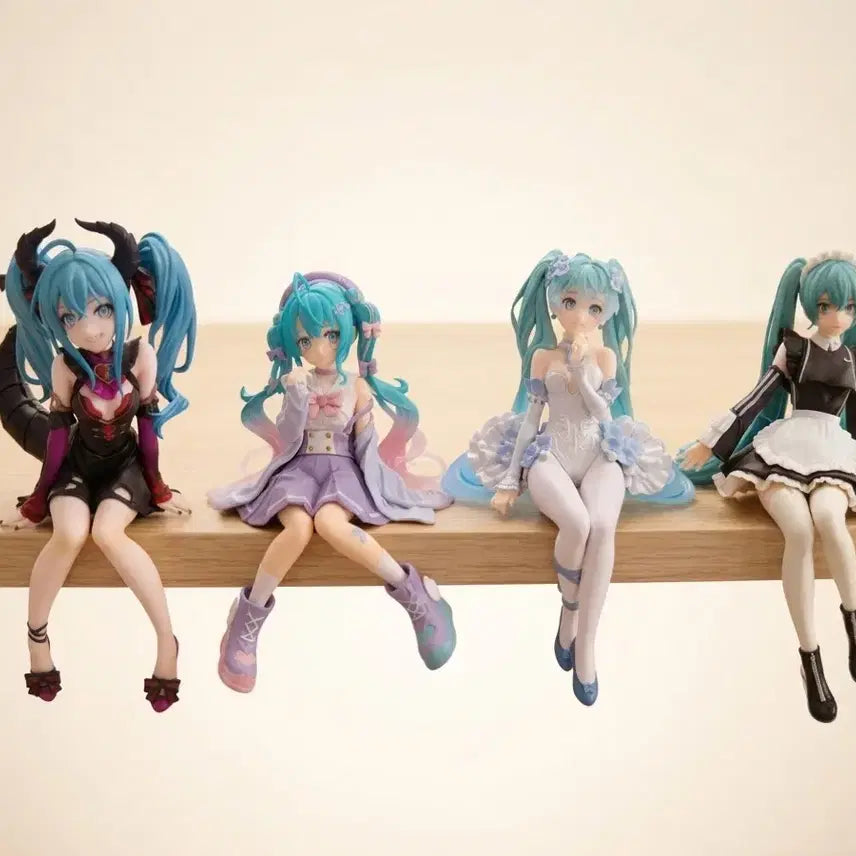 [BUNJANG] Hatsune Miku Noodle Stopper Figure Set (4 Pieces) / 하츠네 미쿠 누들스토퍼 4개