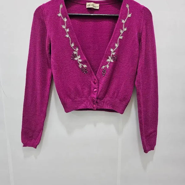 [BUNJANG] Blumarine Cropped Cardigan / 블루마린 크롭 가디건