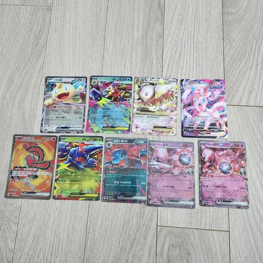 [BUNJANG] Pokemon TCG Cards 9 Card Set / 포켓몬스터 카드 9장 세트