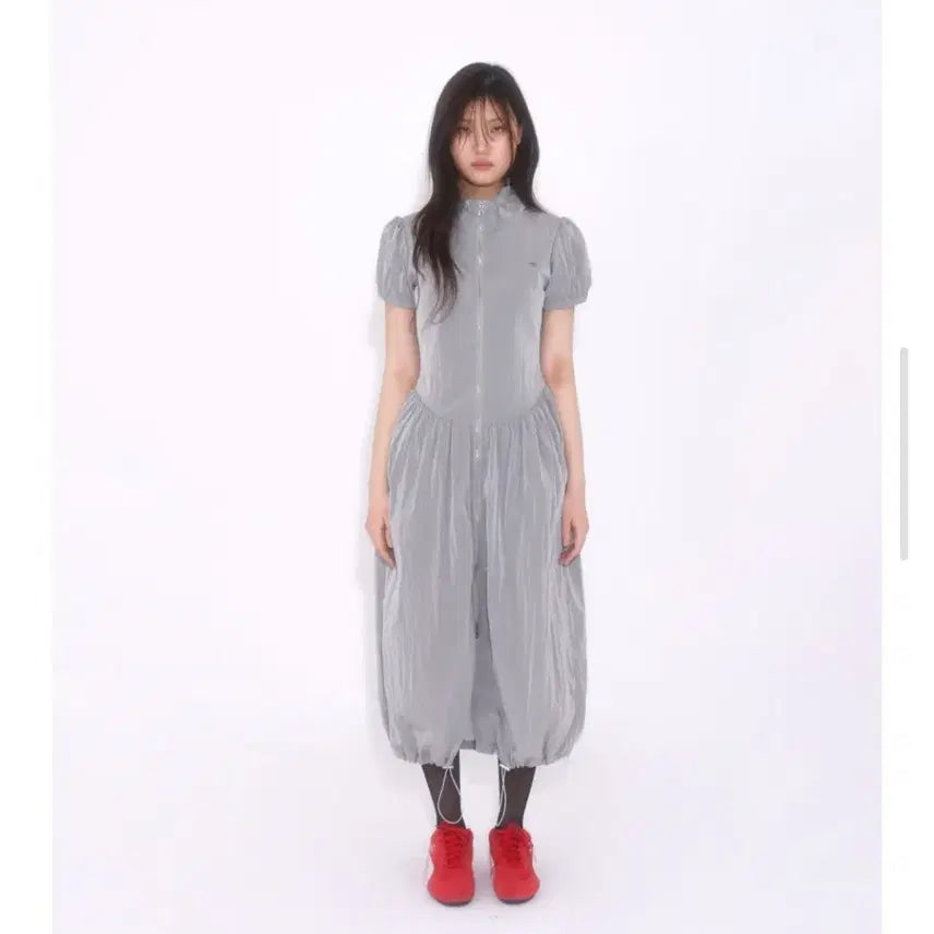 [BUNJANG] LULU Seoul Yucca Nylon Dress (Gray) Size M / 루루서울 Yucca Nylon Dress (Gray)사이즈M 새상품