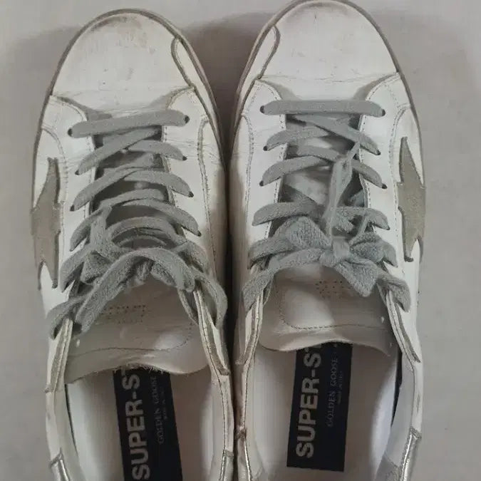 [BUNJANG] Golden Goose Superstar White Silver Sneakers / 골든구스 슈퍼스타 화이트 실버