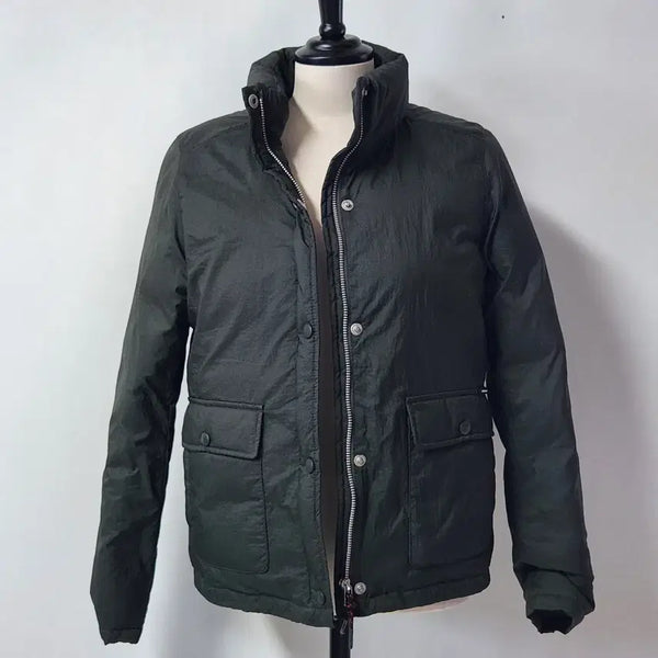 [BUNJANG] Bike Repair Shop x Beanpole Women's Khaki Duck Down Padding Jumper Size 90 / 바이크리페어샵 빈폴 카키 오리털 패딩 점퍼 여성 90