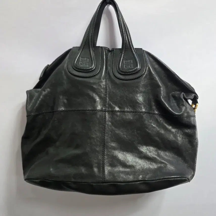 [BUNJANG] Givenchy Nightingale Black Leather Tote Bag / 지방시 나이팅게일 블랙 가죽 토트백