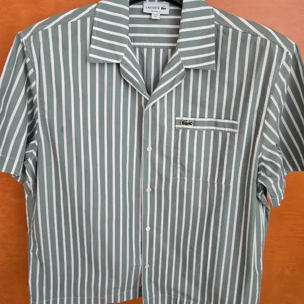 [BUNJANG] Lacoste Striped Short Sleeve Polo Shirt / 라코스테 줄무늬 카라 반팔 셔츠 팝니다. 정가18만원