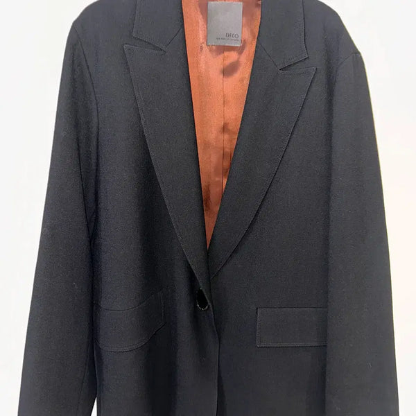 [BUNJANG] DECO Black Blazer M Size / DECO 데코 블레이저 블랙 M사이즈