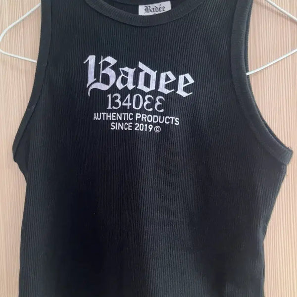 [BUNJANG] Badee Y2K Crop Tank Top / 배디 badee 크롭 나시 슬리브 y2k 블랙
